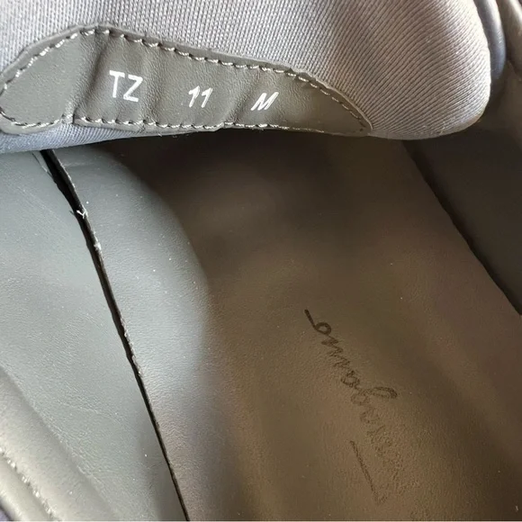 Salvatore Ferragamo $895 Cube Suede & Leather Low-Top Sneakers Navy - Picture 13 of 14